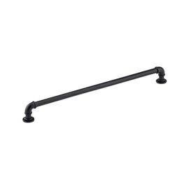 Rok 5 Pack Hardware Matte Black Industrial Pipe Style 12-5/8" (320mm) Center, 13-1/2 Inch Length, Black Kitchen Hardware for Cabinets, Farmhouse Hardware Kitchen Pull/Handle, P9022320MB