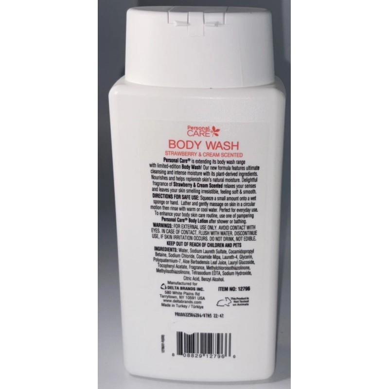 Personal Care “Limited Edition” Strawberry & Cream Scented Body Wash