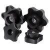 SYDARSYN M10 Star Knobs Clamping Nuts Plastic Star Head Thumb