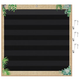 Blosssound Eucalyptus Standard Pocket Chart for Classroom 7 Pockets Chart for Teacher with 3 Hanging Hooks for Daily Schedule Classroom Home School Office Sentence Strips Calendar Supplies(Eucalyptus)