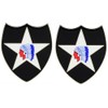 MilitaryBest 2nd Infantry Division Lapel Pin 2 Pack