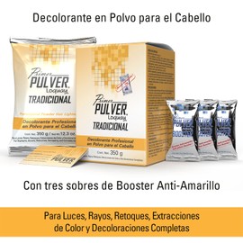 PACK OF 2 PRIMER PULVER LOQUAY TRADICIONAL, PROFESSIONAL HAIR LIGHTENER 12.3 OZ, AND MORROCAN BELDI SOAP