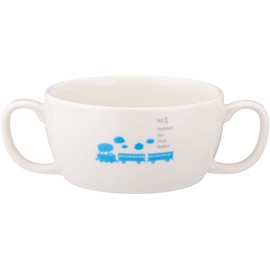 「 きかんしゃトーマス 」 線路 ブリオン(両手スープカップ) 210ml 子供用 食器 白 662116
