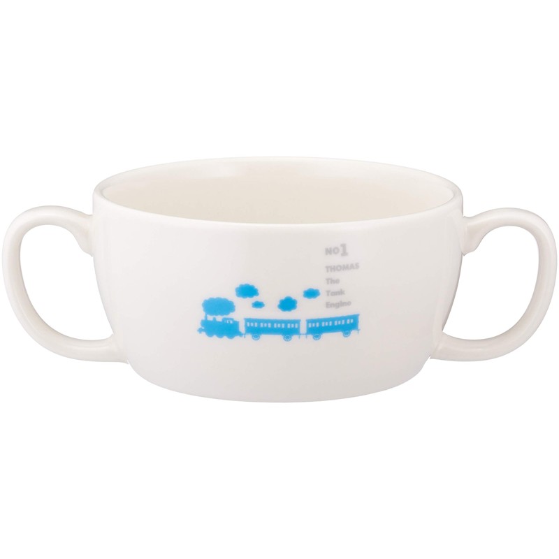 「 きかんしゃトーマス 」 線路 ブリオン(両手スープカップ) 210ml 子供用 食器 白 662116