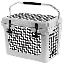 MightySkins (Cooler Not Included) Skin Compatible with RTIC 20 Cooler (2017 Model) - Houndstooth | Protective, Durable, and Unique Vinyl Decal wrap Cover | Easy to Apply | Made in The USA