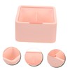 iplusmile Desktop Cotton Pad Holder Makeup Organizer Cover Dual-Compartment Storage