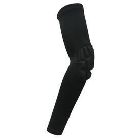 SUPVOX 1pc Elbow Protector Arm Sleeve Breathable Sports Protective Sleeve for Cycling Running Basketball Comfortable and Elbow Support Black