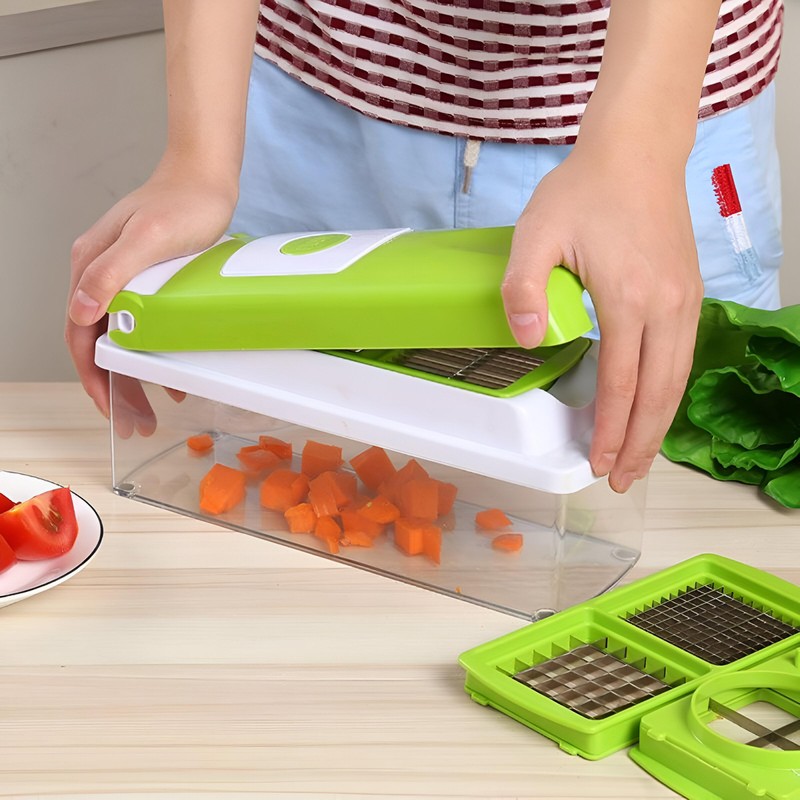 Sharva Vegetable Chopper and Spiralizer - Food Chopper with Container,
