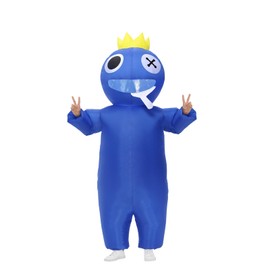 ZPPT Disfraz Inflable de Amigos Del Arcoíris para Niños Adultos, Divertido Disfraz Inflable de Halloween para Fiesta de Cosplay