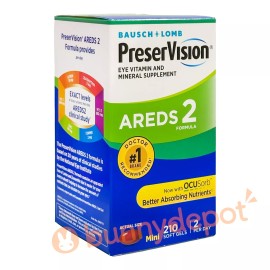 PreserVision Bausch Lomb PreserVision AREDS 2 Formula 210 Soft Gels Eye Vitamin 2025+ New
