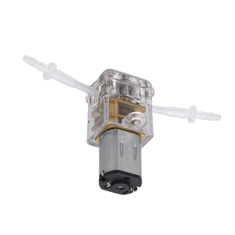 Mini Peristaltic Pump Transparent Shell 1ml/min Flow 0.001m Lift Liquid