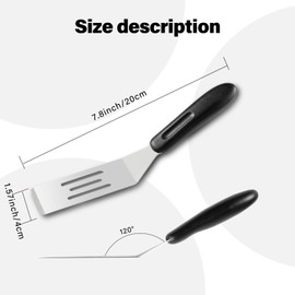 Mini Stainless Steel Spatula, Cutter And Serving Turner For Flipping Or Cooking For Brownies, Tiramisu, Cakes, Lasagna And More (4 pieces)