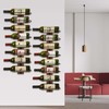 FLstudio Wine Rack Wall Mounted: 16 Bottles Wine Bottle Holder