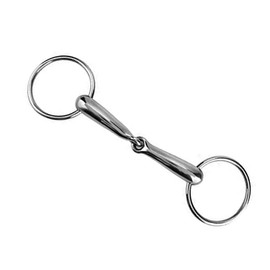 TopHomer Stainless Steel Hollow Snaffle Bit Horse Ring, Loose Horse Mouth Roller Bit Hollow Horse Ring Riding Mouth Snaffle Bit Supplies (135mm)