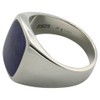 Fine Signet Ring 925 Silver with Lapis Lazuli, Silver