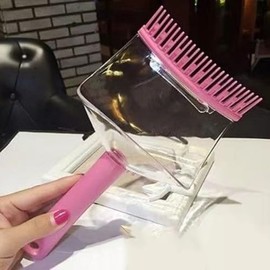 Herramienta de corte de cabello Flequillo, peine de corte de pelo para el hogar, guía de corte de cabello, mantiene el cabello alejado de los ojos, cara, ropa y piso, herramienta de corte de pelo para uso doméstico y salón de belleza 2
