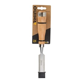 Rhino 43032 24 mm Meißel für Holzbearbeitung, Breite 24 mm, für alle Arten von Kerben, Anpassungen an Holz, NC