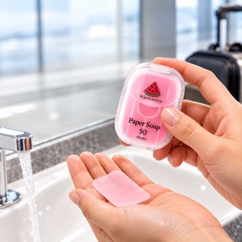 Portable Paper Soap Sheets for Hand Washing – Compact Disposable Hand Soap for Travel, Camping & Everyday Use