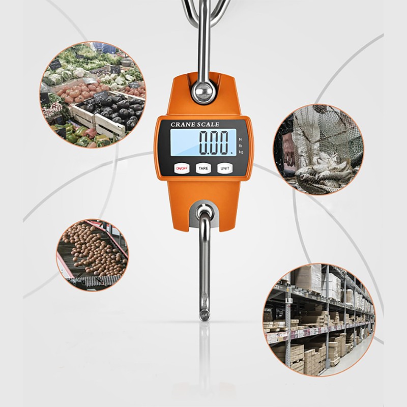 HFS(R) Digital Scale Crane Measuring Instrument Portable Hanging Scale 300kg