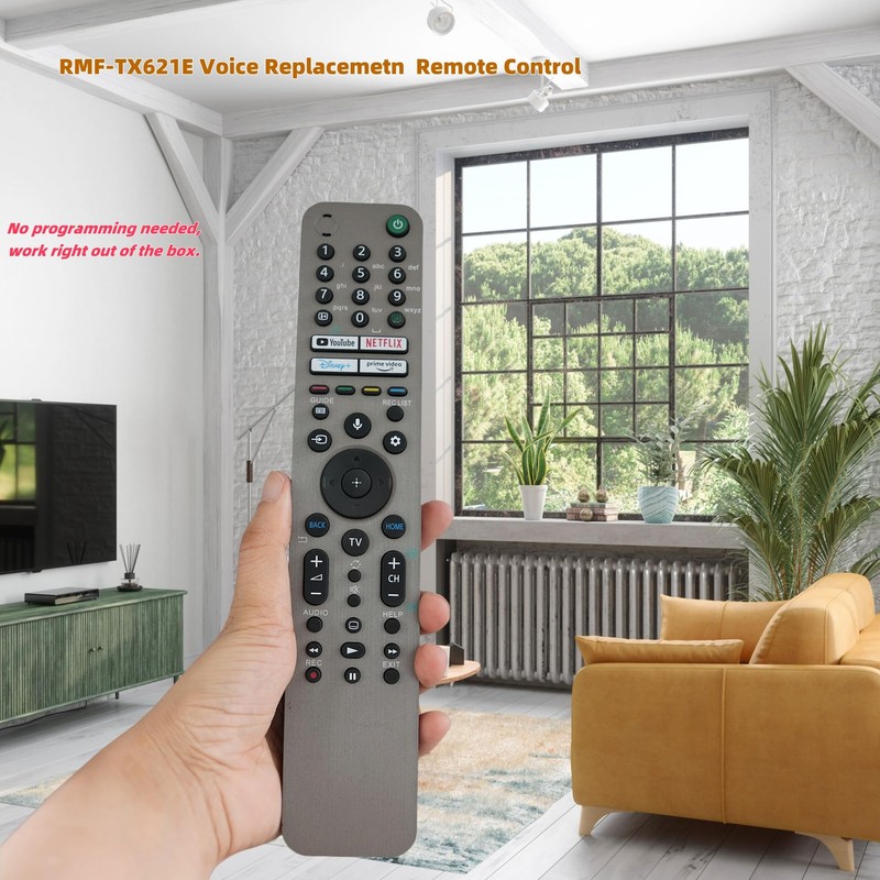 Voice TV Replacement Remote Control RMF-TX621E RMF-TX621U Compatible for Sony