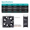 Wathai 92mm x 38mm 90mm Dual Ball 12V High Airflow
