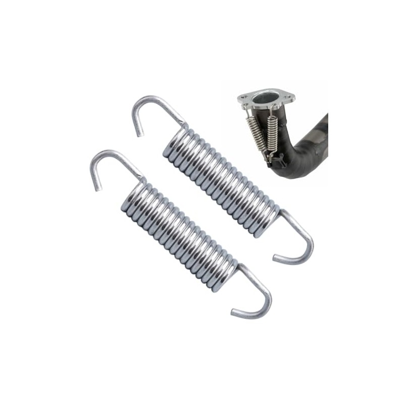 Springs, Two Piece Universal Exhaust Pipe Spring, Stainless Steel Exhaust