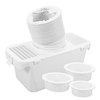 Gatuida 1 Set Indoor Dryer Vent Connector Kit Dirt Filtration