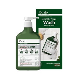 Dr.ato Apple Cider Vinegar Body Wash for Sensitive Skin, Hypoallergenic, Paraben-Free, Allergen-Free, Skin Irritation Tested, Safe Ingredients (10.5 Fl Oz)