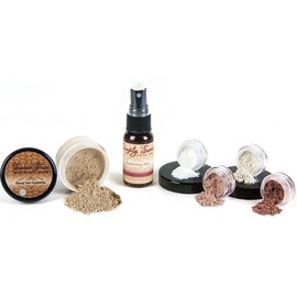 STARTER SET w/SETTING SPRAY MIST (FAIR 1) Mineral Makeup Kit Bare Face Matte Sheer Foundation Cover
