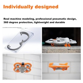 Cochanvie Complete Anti-Collision Protective Set for DJI Neo Drone Gimbal, Propellers & Landing Gear, Include Propeller and Landing Gear Protection Device, Gimbal and Tail Bumper Guard (Orange)