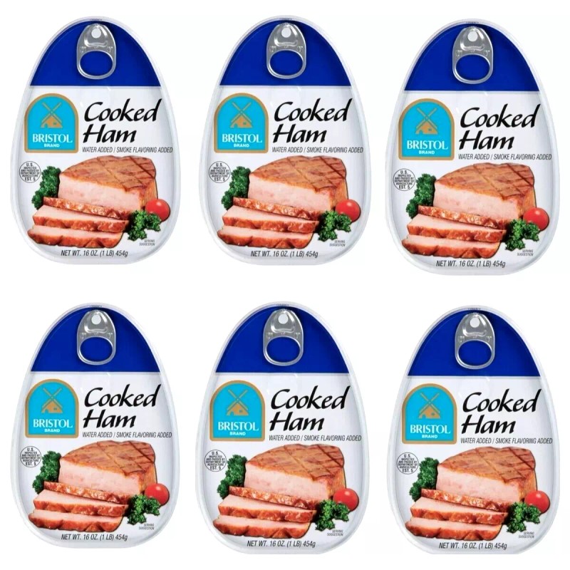 Bristol Smoke Flavor Cooked Ham 16 oz ( Pack of