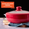 IMUSA USA 3.2Qt Red Ceramic Nonstick Caldero (Dutch Oven) with