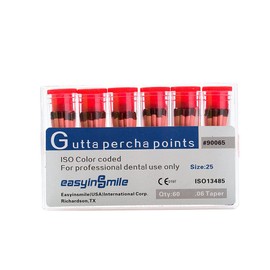 SNAWOP SNAWOP Gutta Percha Paper Points 2 Packs .02/.04/.06 Taper for Dental Endodontic Root Canal Treatment (#25, .06 Taper)