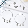 100PCS Mixed Silver Charms Set - Tibetan Silver Plated Pendants