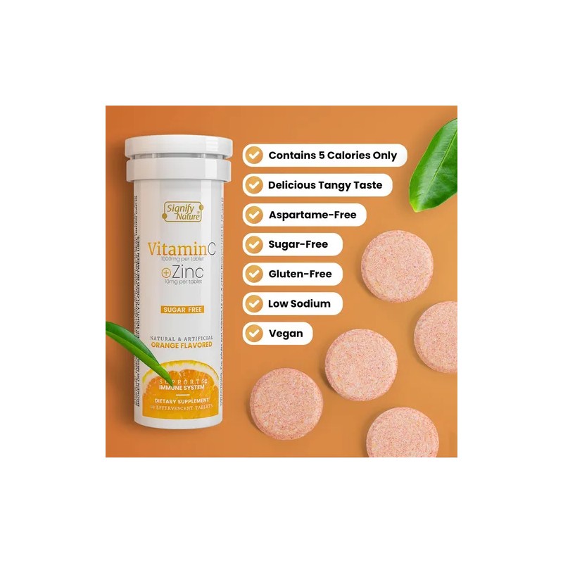Signify Nature Vitamina C 1000mg Zinc 40 Tabletas