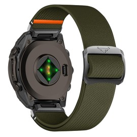 KoGiio QuickFit Strap 22 mm for Garmin Instinct E 45 mm/Instinct 3 Solar 45 mm/3 AMOLED 45 mm/Garmin Fenix 8 47 mm/E 47 mm/Pro Solar/7 Pro/7, Watch Straps Replacement Strap Nylon Comfort Green