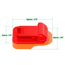 NovaQuantic Adapter Upgrade for Milwaukee M18 (Not Older V-18) Tools - Compatible with Ridgid 18v Batteries for Power Supply (No Charging Function) - 1 Adapter Only (High Compatibility Version)