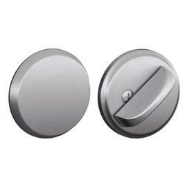 Schlage B81 626 Deadbolt with Standard Trim, Non-Keyed One Sided Deadbolt, Highest Residential Security, Satin Chrome