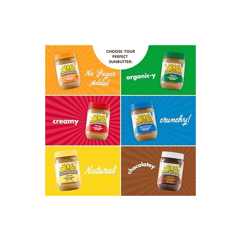 SunButter Sunflower Butter 267 Fl Oz Pack of 6 Allergen