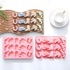 Western Cowboy Ice Cube Mold, Pink Silicone Tray with Horse