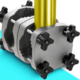 Menz Parasol Holder Balcony Railing – Bomb-proof Umbrella Holder Balcony Railing as Compact Parasol Stand Balcony, Absolutely Universal Parasol Holder Balcony in Anthracite