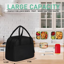 VLM Lunch Bag,Lunch Box for Women Men,Reusable Insulated Lunch Tote,Small Leakproof Cute Lunch Cooler with High Capacity for Work,Picnic,Campin