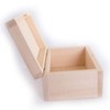 Small Rectangular Wooden Box with Lid & Bolt Closure |