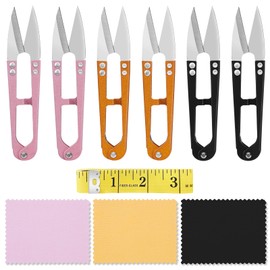 UCEC Thread Snips for Cutting, Thread Cutter Yarn Scissors for Crocheting, Embroidery Scissors Small Sewing Snips Fabric Scissors, 6 Pack