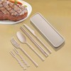 Cutlery Set Reusable Utensil Set With Case,Portable Camping Fork Knife