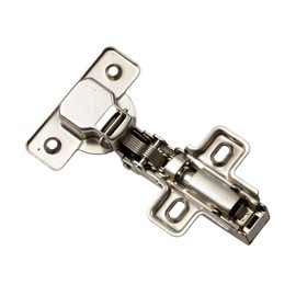 Gedotec Furniture Hinge with Automatic Closing & Soft-Close Damping Kitchen Hinge | Pot Hinge Clip Top 110° Corner Stop G20 | Crank 0 mm | Pack of 1 - Cabinet Hinge Kitchen with Mounting Plate