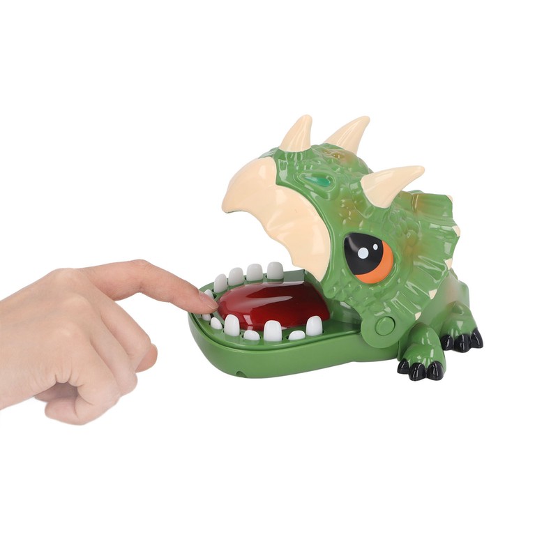 Finger Biting Prank Toy Dinosaur Shaped Interesting Interactive Press Teeth