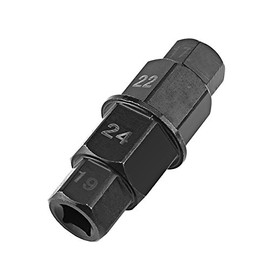 Tyenaza Herramienta de Destornillador de Husillo, Herramienta de Extracción de la Rueda de la Motocicleta, Rueda Delantera de la Motocicleta 17 19 22 24mm Herramienta de Extracción del Controlador