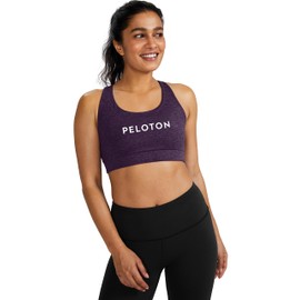 Peloton Women's Standard Heathered Strappy Bra, Grapewine