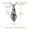 HZMAN 3D Anubis Necklace for Men Ancient Egypt Desert Grim